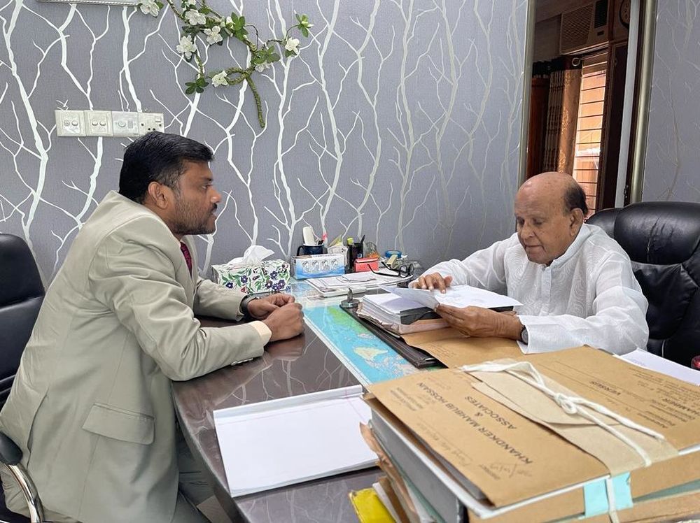 A meeting with Senior Advocate Khandkar Mahbub Hossain