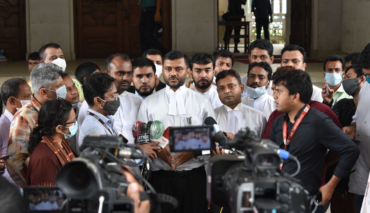 Press briefing after hearing on N. Ganj girl who was thought to be raped and murdered but returned later!