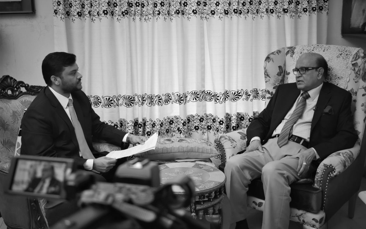While on a video interview, 10 April 2021